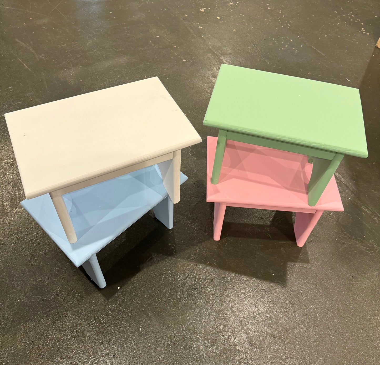 Hand-Painted Step Stool