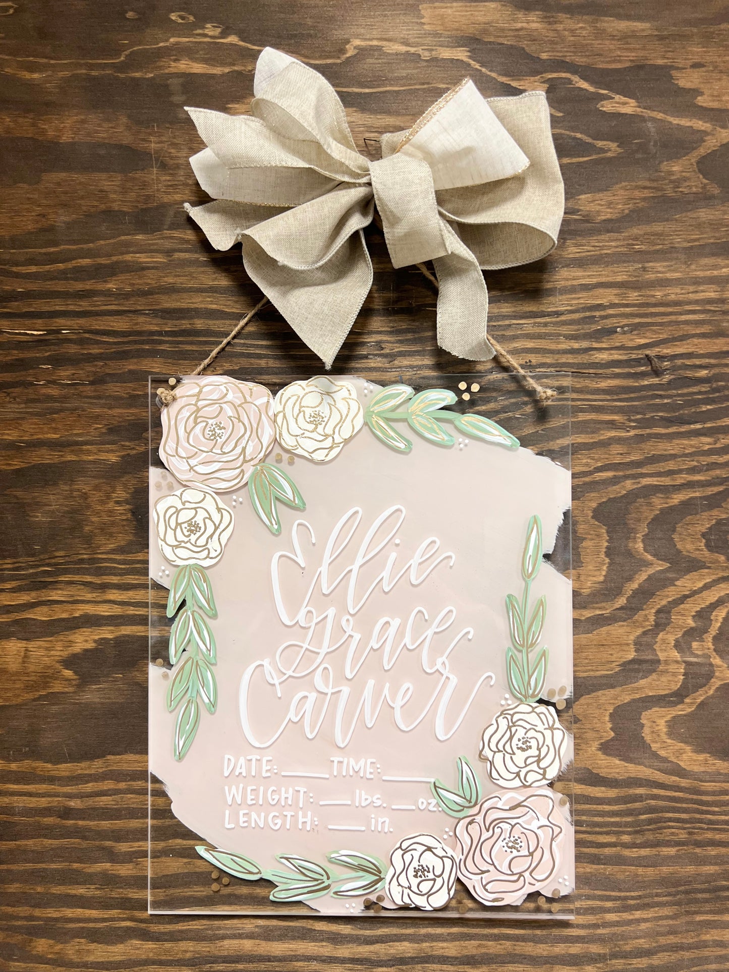 Acrylic Hospital Hangers