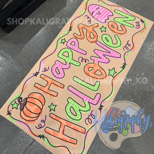 Happy Halloween PRINTED Banner