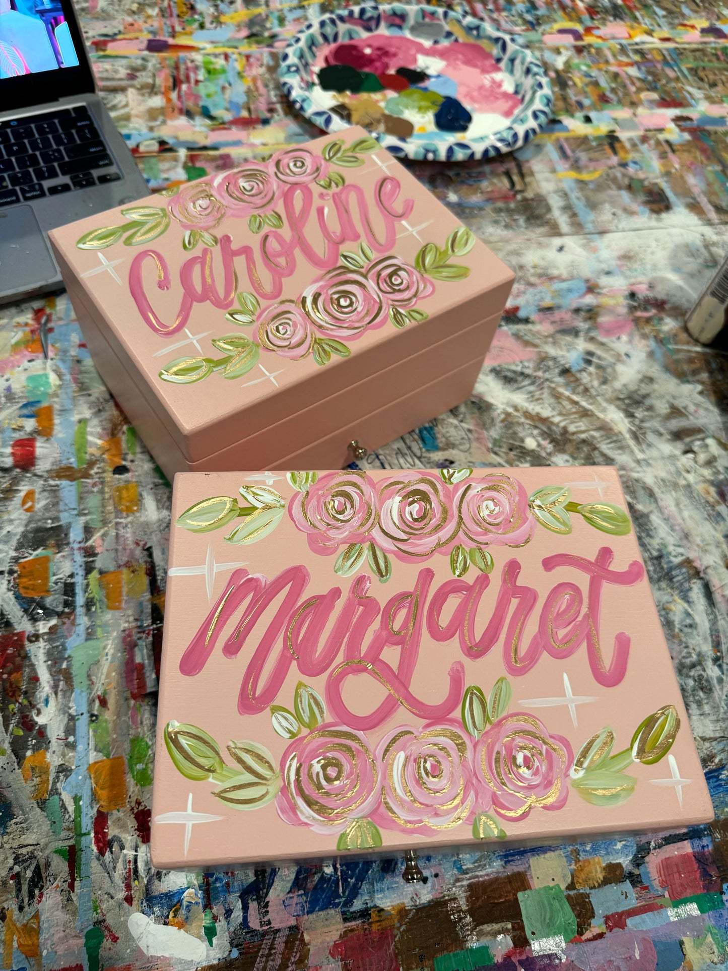 Painted Jewelry Boxes