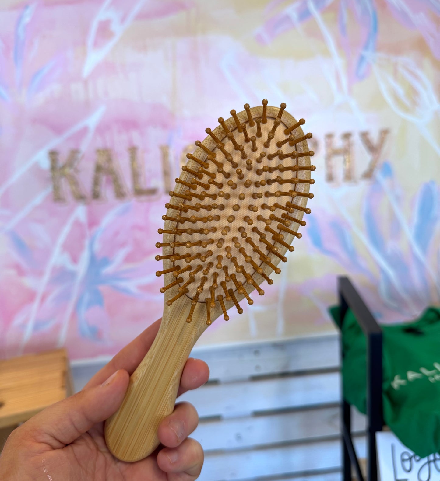 Hand-Painted Hairbrush