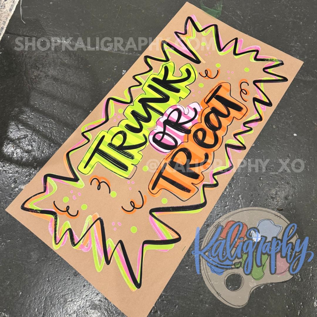 Trunk or Treat PRINTED Banner