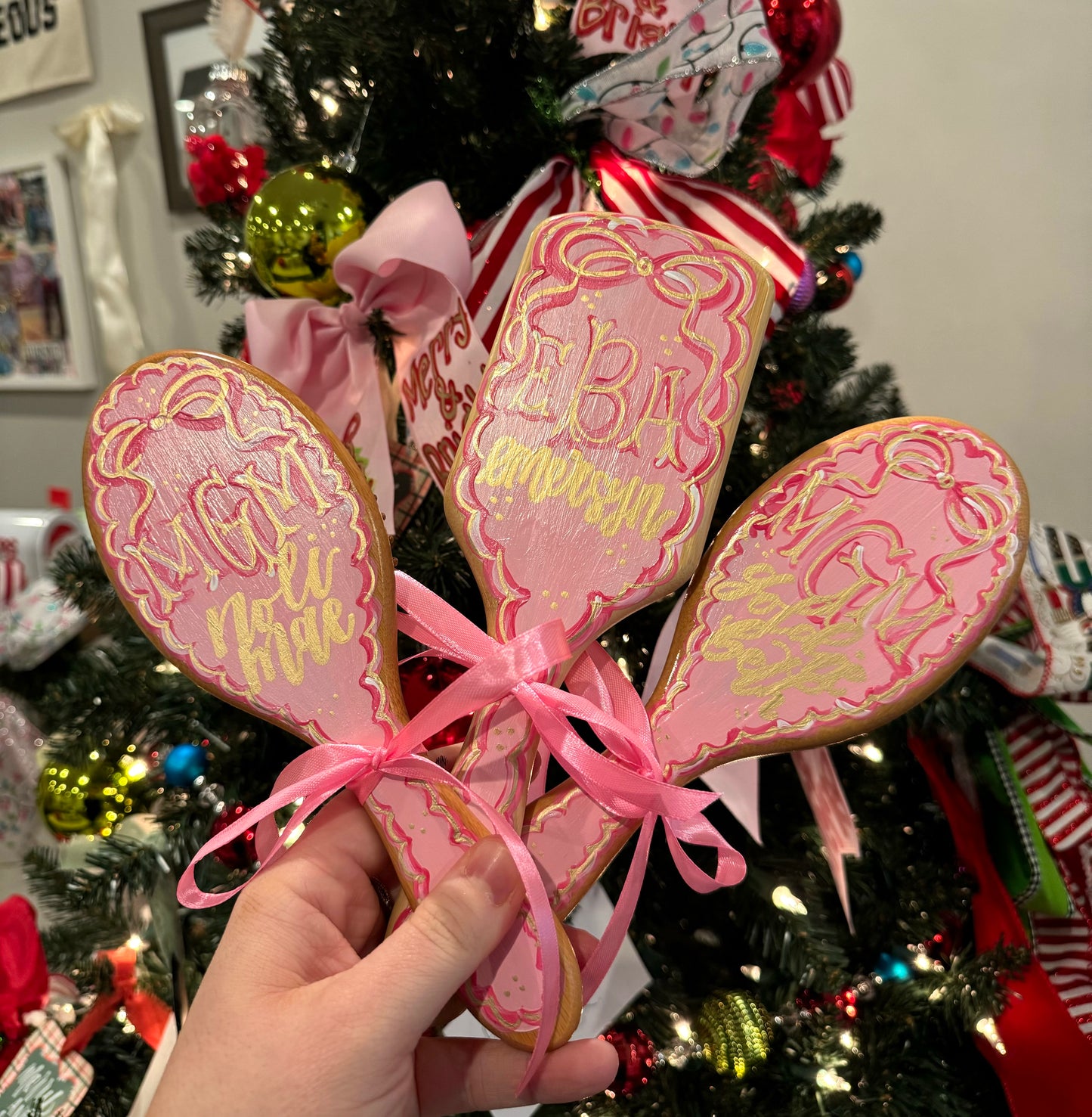 Hand-Painted Hairbrush