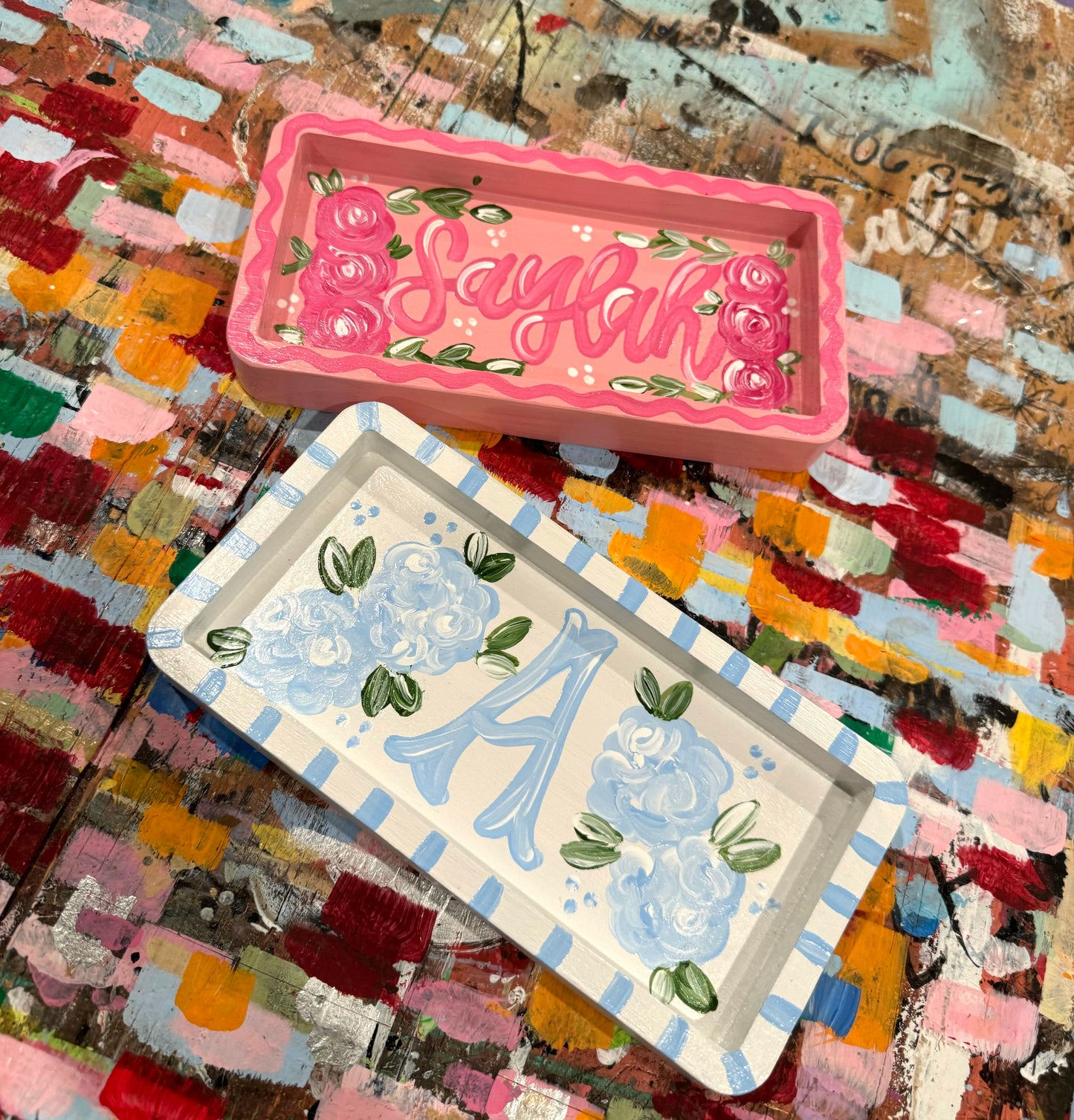 Painted Jewelry/Trinket Trays