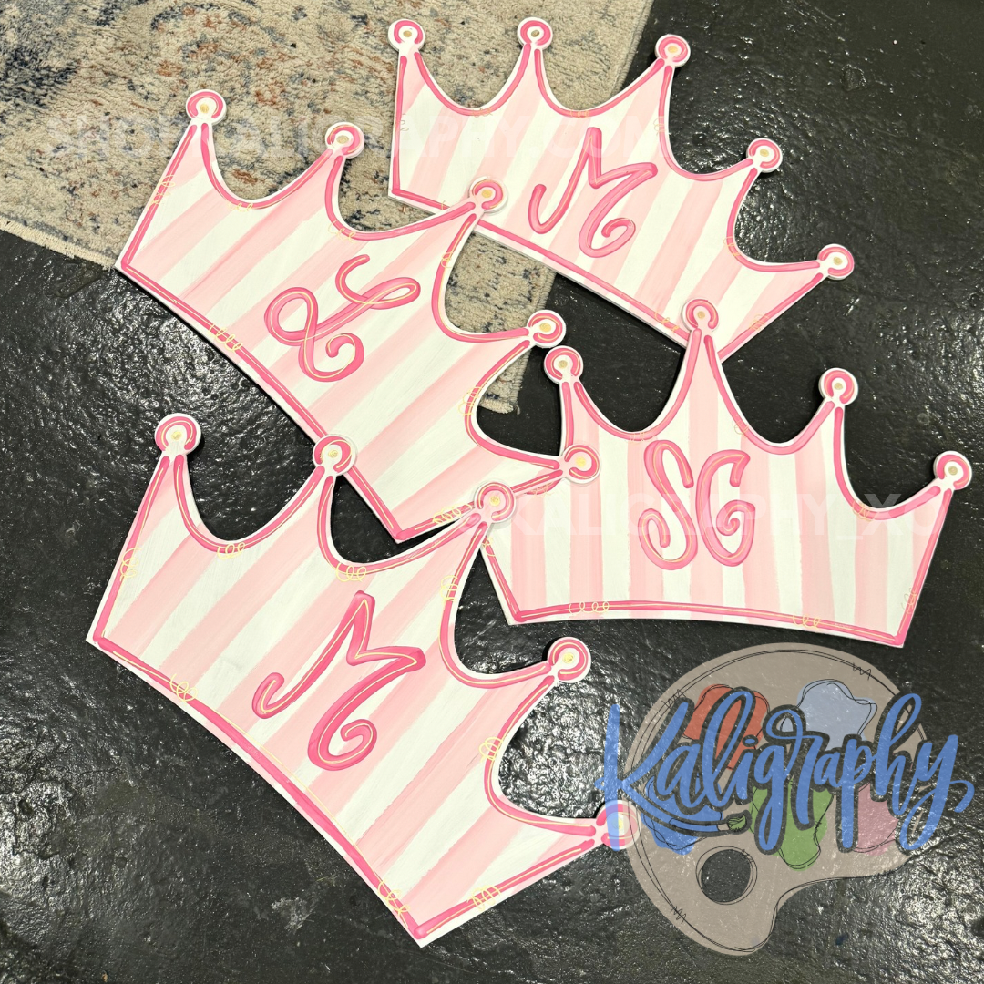 Hand Painted Crown Sign