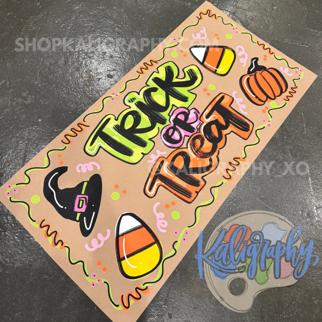 Trick or Treat PRINTED Banner