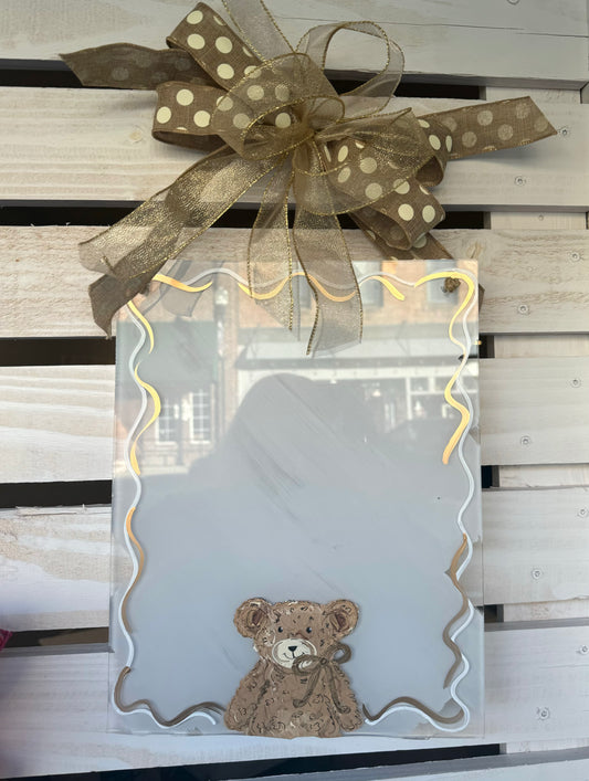 READY TO SHIP NEUTRAL Acrylic Birth Annoucement