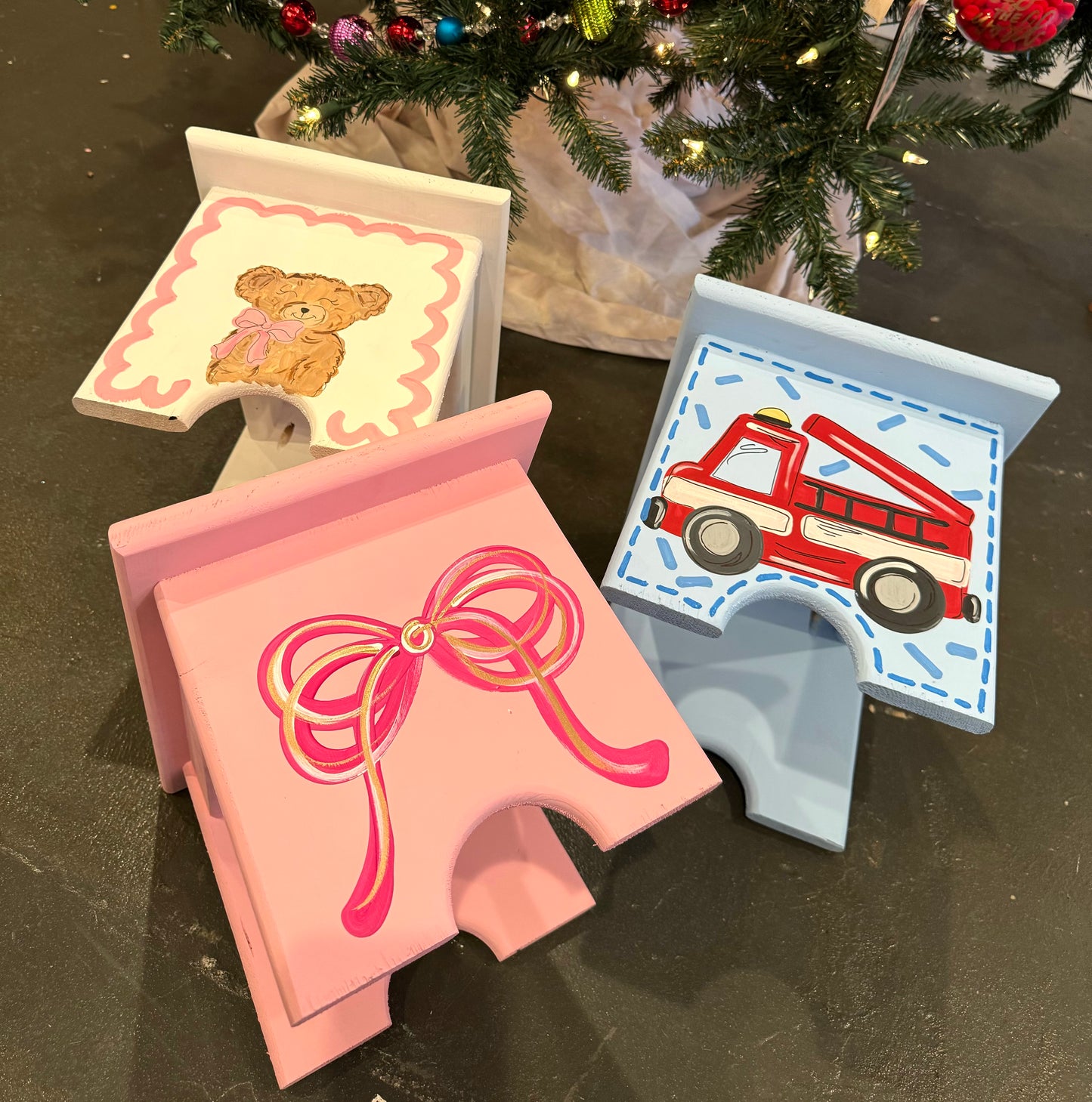 Hand-Painted Step Stool