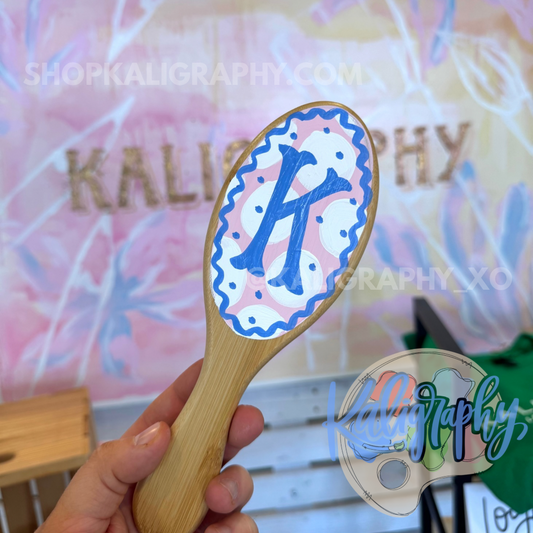 Hand-Painted Hairbrush