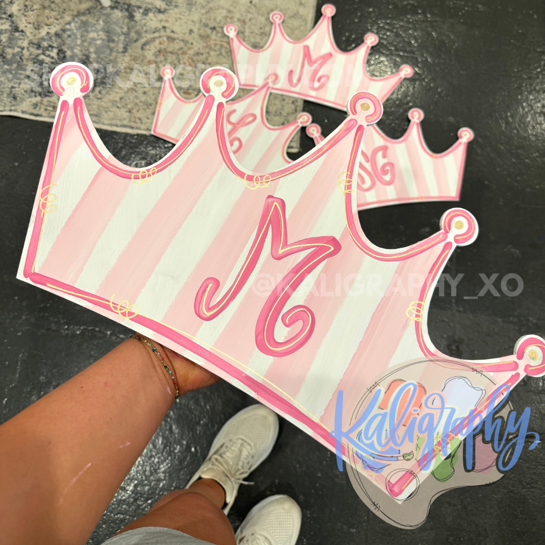 Hand Painted Crown Sign
