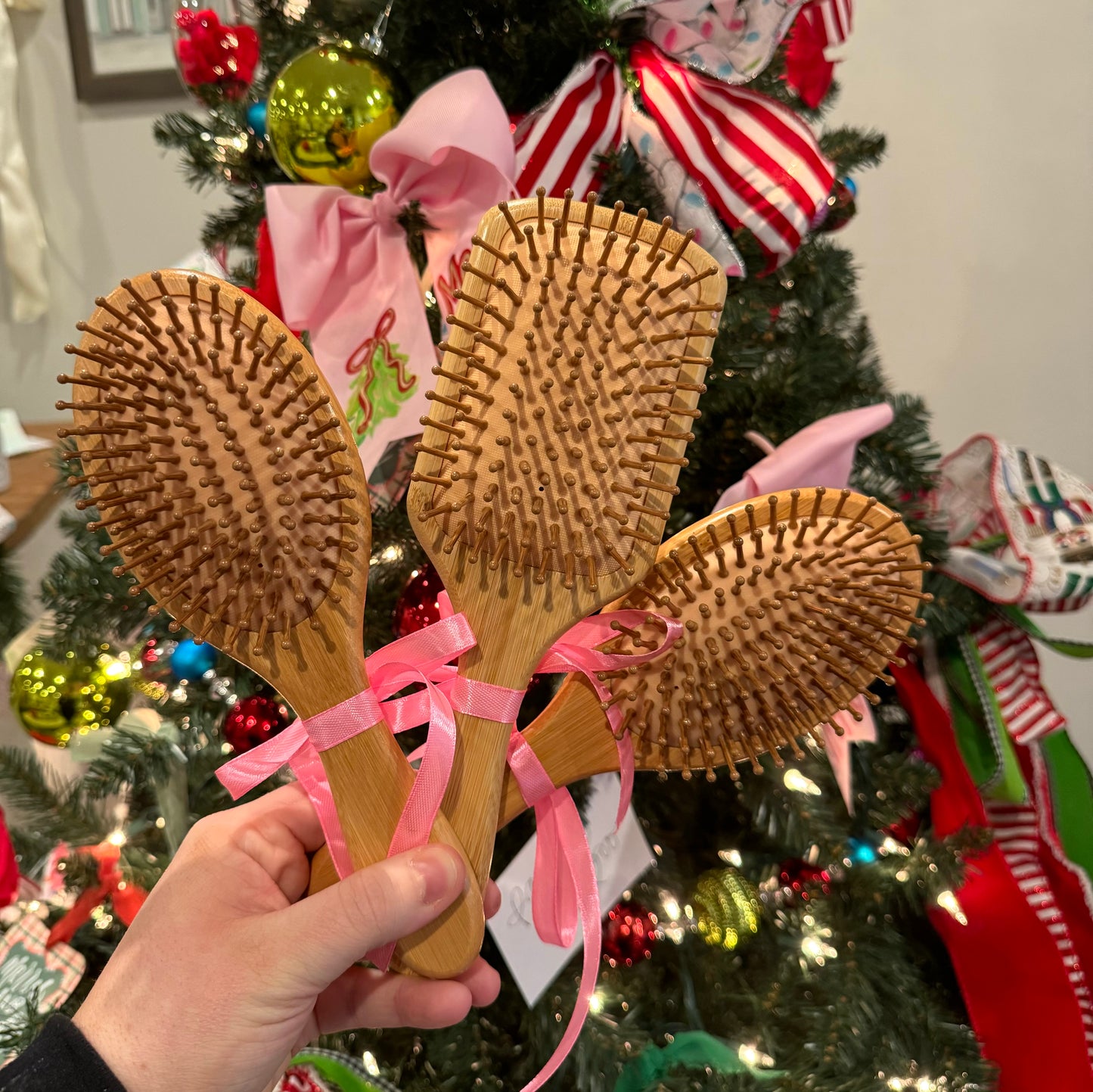 Hand-Painted Hairbrush