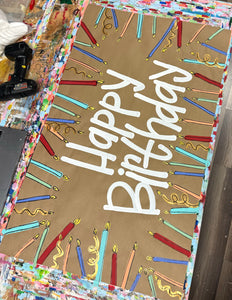 Birthday Candles Banner - READY TO SHIP