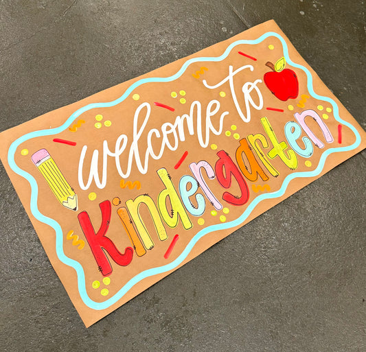 Welcome to Kindergarten Banner - READY TO SHIP