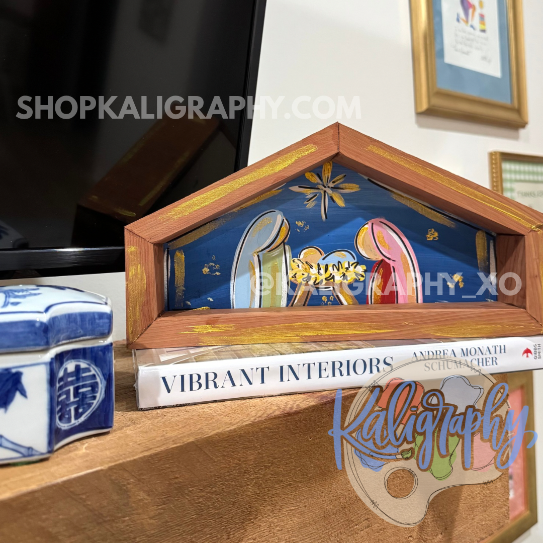 Hand Painted Nativity Decor