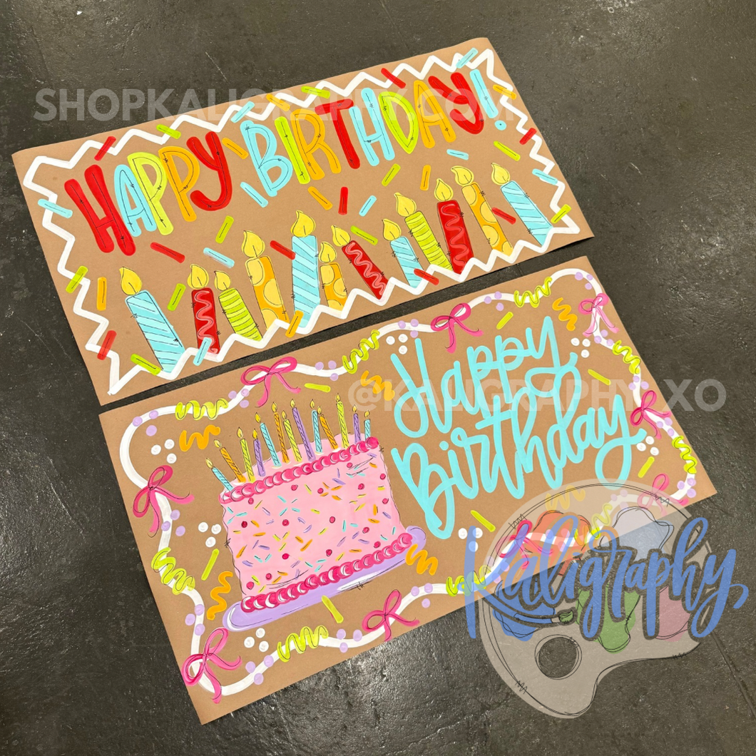 READY TO SHIP BIRTHDAY BANNERS