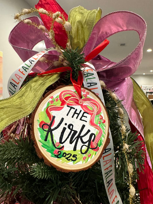 Custom Wreath Ornament