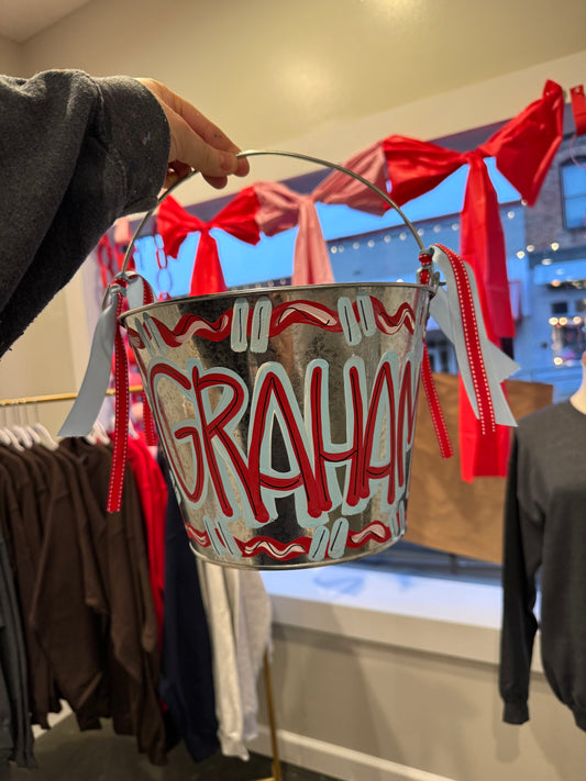 Blue/Red Valentines Bucket