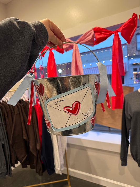 Blue/Red Valentines Bucket