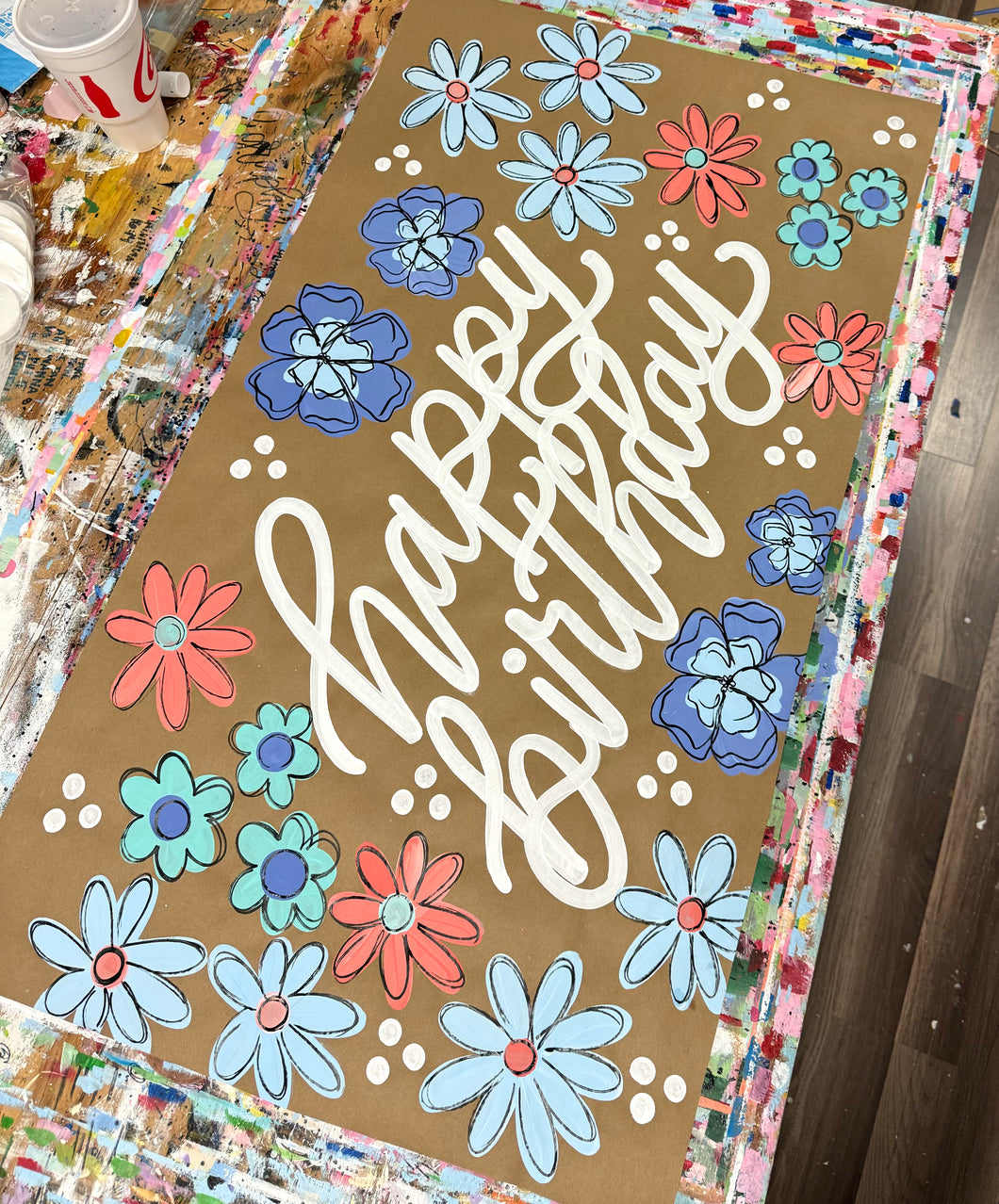 Floral Birthday Banner - READY TO SHIP