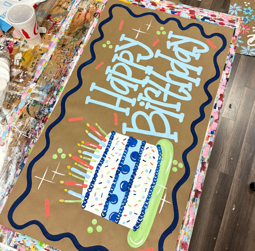 Birthday Cake Banner #1 - READY TO SHIP