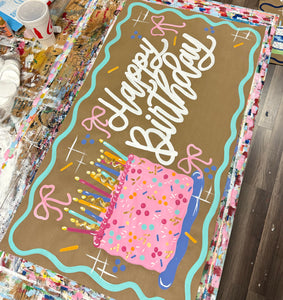 Birthday Cake Banner #2 - READY TO SHIP