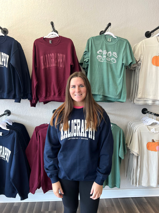 Navy Logo Sweatshirt