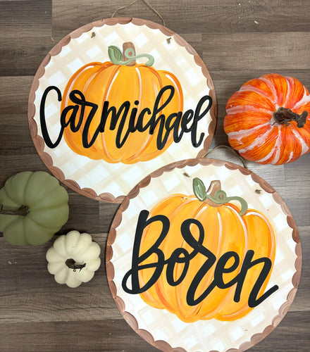 Pumpkin Doorhanger