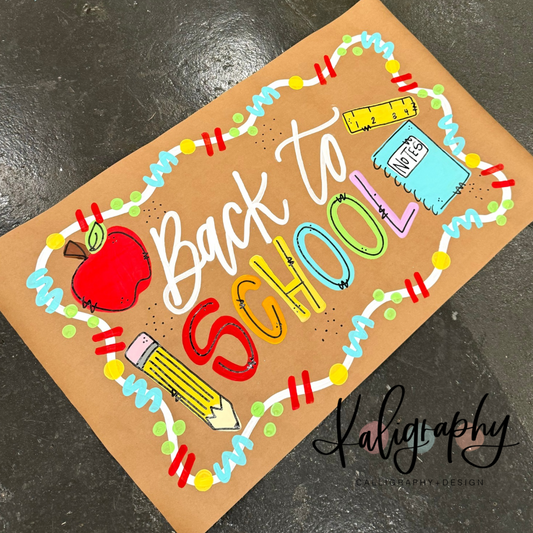 Back To School - PRINTED BANNER