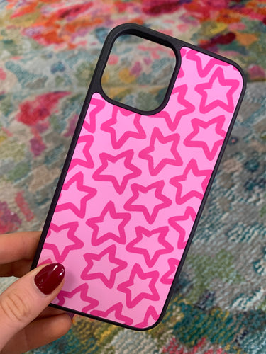 Pink on Pink Stars Case