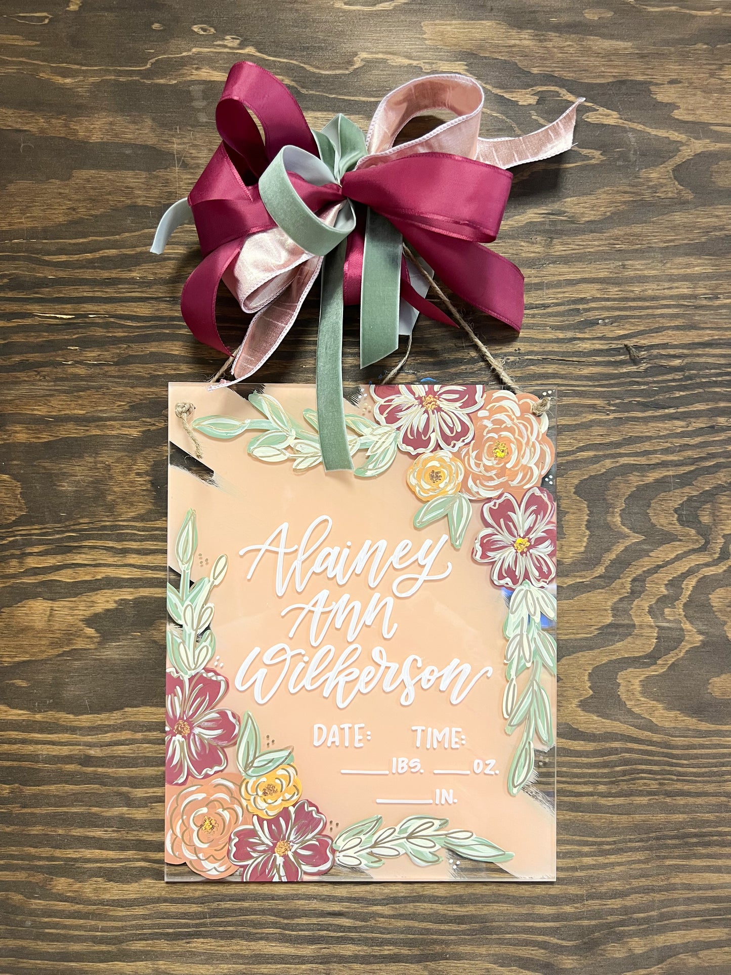 Acrylic Hospital Hangers