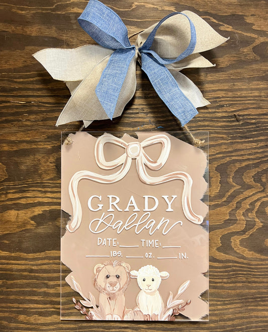 Acrylic Hospital Hangers