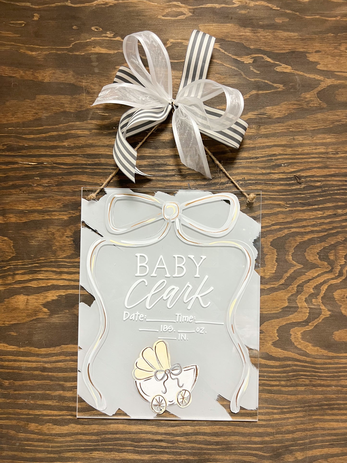 Acrylic Hospital Hangers